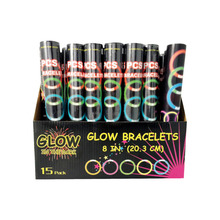 Glow in the dark armbånd 15 stk. 